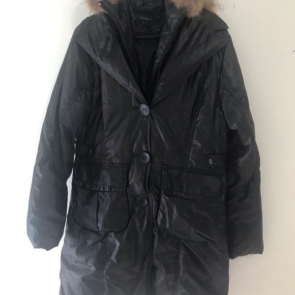 Rudsac collection black shiny winter coat - Picture 2 of 13